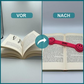 Smilo® Book Stopper, Colourful Page Holder, Adjustable Book Weight, 4 Colours, Book Holder, Bookend, Desk, Gift Idea, Desk Accessories, Book Page Holder