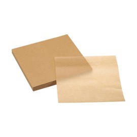 uxcell 200Pcs Air Fryer Parchment Paper, 4-3/4 Inch Square Air Fryer Liner, Non-Stick Steamer Liners for Oven, Microwave, Steaming Basket, Brown