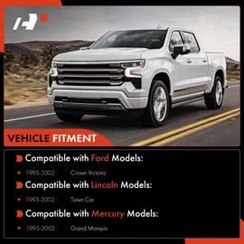 A-Premium Set of 2, Front Pitman Arm, Idler Arm, Compatible with Ford Crown Victoria 1995-2002 & Lincoln Town Car 1995-2002 & Mercury Grand Marquis 1995-2002