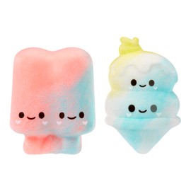 Fluffie Stuffiez Popsicle & Ice Cream Cone Minis Collectible Feature Plush - Surprise Reveal Unboxing Soft and Squishy Tactile Play Fidget DIY