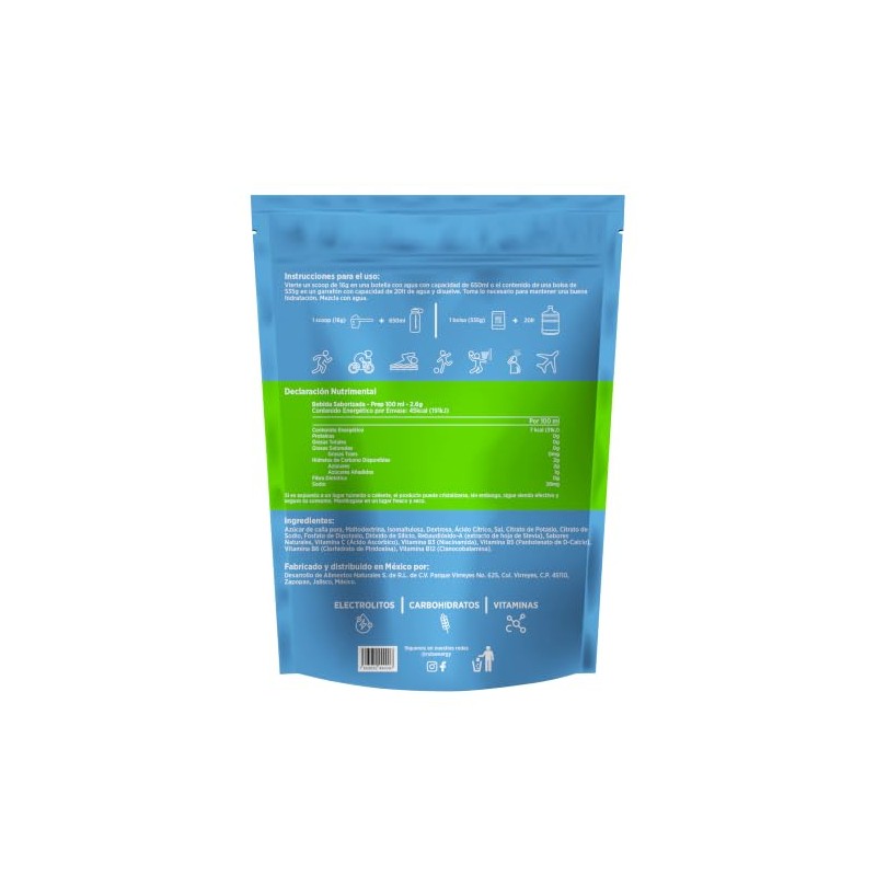 RUTS Energy ELECTROLITOS EN POLVO + VITAMINAS | SABOR FRESA-LIMÓN