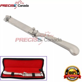 Precise Canada Skin Graft Knife Handle Dermatome Surgical Orthopedic Instruments + Case DS-1421