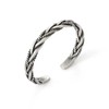 ZARD ZARD Men Twist Cable Cuff Bangle Statment Bracelet in
