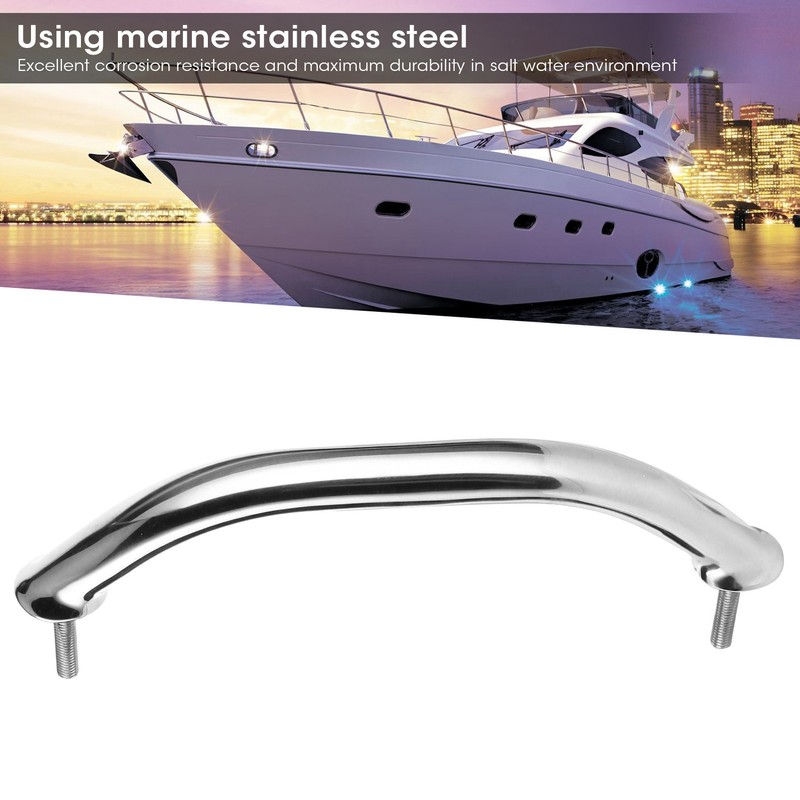 Marine Boat Handle Door Grab Bar Handrail Oval Stainless Steel