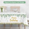 Neutral Sage Green Tablecloths Birthday Party Decorations,2pack Large Size 138x