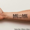 'I Am My Only Competition Motivational Text' Temporary Tattoo -