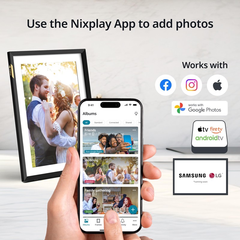 Nixplay Nixplay Digital Picture Frame [AI-Enhanced] Stunning HD Touch Screen