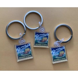 Unbranded PEACHES RECORDS & TAPES Keychain