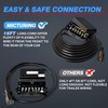 MICTUNING Heavy Duty 7 Way Plug Inline Trailer Cord with