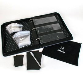 Hibana: Jewelry Case Home Edition - Steele - Zippered Binder, Anti-Tarnish Ziplock Pouches, Organization & Storage for 85 pcs, 13.25 x 10.75 x 2.5