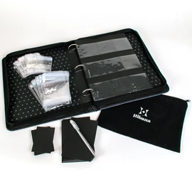 Hibana: Jewelry Case Home Edition - Steele - Zippered Binder, Anti-Tarnish Ziplock Pouches, Organization & Storage for 85 pcs, 13.25 x 10.75 x 2.5