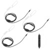 3sets Noise Reduction Headphone AntiRadiation Wire Control Earphone with Mic