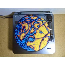 On The Fly Records Custom Vinyl Record Player 12” Slipmat DJ Pad “The Strokes - Is This It”