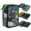 Coolpack F067824 Jumper 3 Monster Team Pencil Case Multi-Coloured