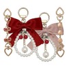 Nalefow 4Pcs Purse Extender Chain & Bow Keychain Kit -