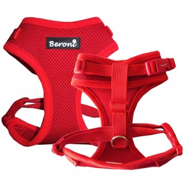 Cat Harness, Easy Walking Cat Harness 2.0 Escape Proof, Adjustable, Not Overhead Bengal, Maine Coon Small and Large Cats (Red, S)