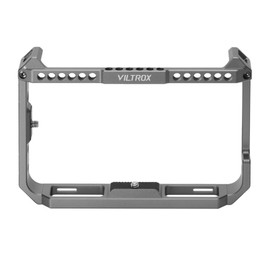 VILTROX Monitor Cage for DC-X2/DC-X3 - Durable Aluminum Protective Frame with Cold Shoe Mounts and Threaded Holes for Accessory Expansion