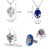 HJYZY 4 pcs Vampire Elena Jewelry Daywalking Katherine Sapphire Gilbert