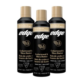 Edge Shave Gel for Men, Cedarwood & Shea Butter, 7oz - 3 Pack