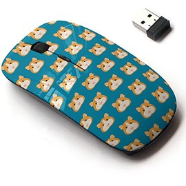 2.4G Wireless Mouse with Cute Pattern Design for All Laptops and Desktops with Nano Receiver - Cartoon Guinea Pig
