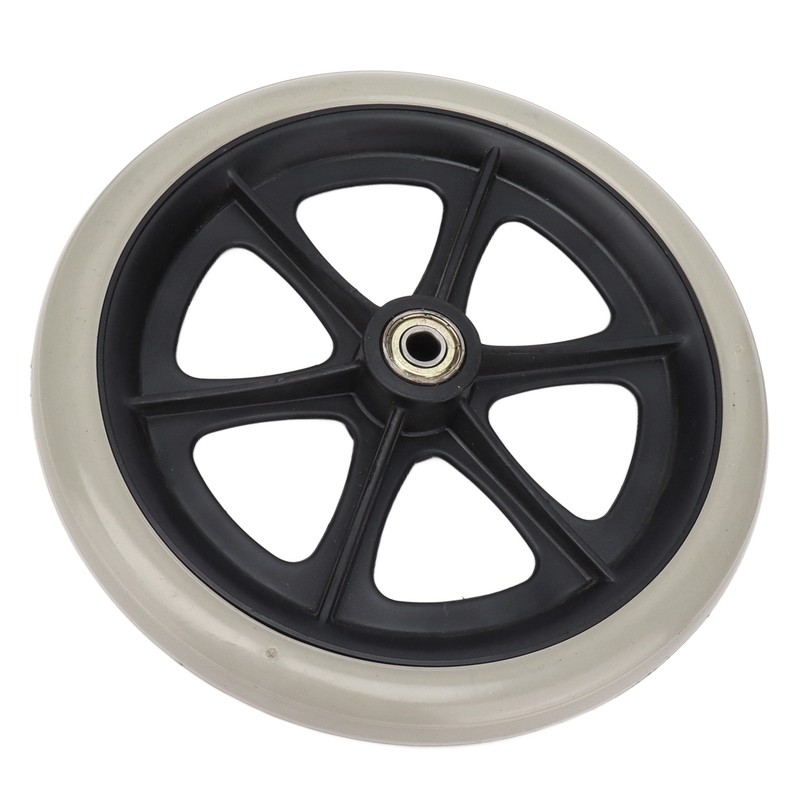 Wheelchair Wheel 8in PU Walker Caster Replacement Skidproof with Ball