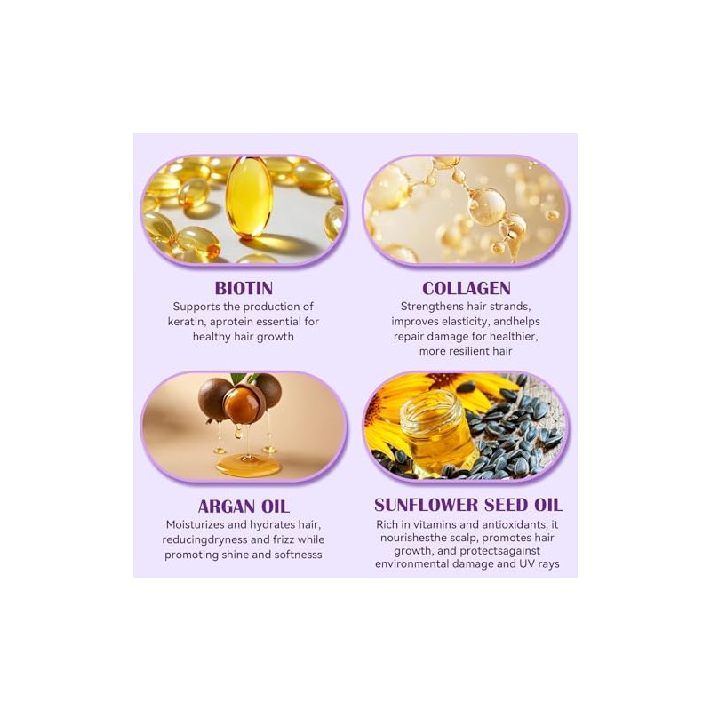 Luseta Biotin & Collagen Shampoo Conditioner Set,Thicking Shampoo for Hair