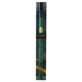 Feadóg Brass Traditional Irish Tin Whistle in the Key of D, Green Colour