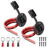CERRXIAN 0.3m 10AWG SAE Mount Panel Solar Cable, SAE 2