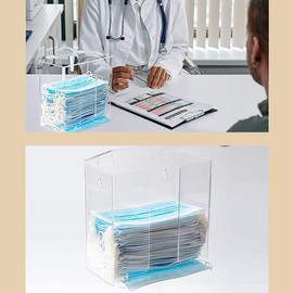 AIXXCUVQ Boxing Glove Display Stand Wall Mount Glove Rack Holder Clear Acrylic Lab Supply Dispensers Holder Shoe Cover Dispenser