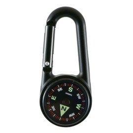 Coghlan's Carabiner Compass with Liquid-Filled Design, Luminous Directional Markers, Built-in Carabiner - Compact, Lightweight (1.2 x 2.7 x 0.4 in, 0.6 oz) for Hiking and Camping Navigation