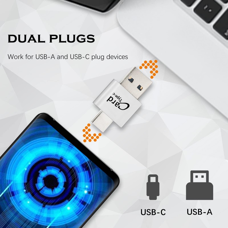 [2 Pack] Micro SD Card Reader for Android Phone, Micro