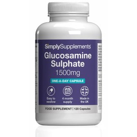 Glucosamine Sulphate 1500mg | Supports Natural Glucosamine Levels | High-Strength 2KCl Formula | One-a-Day Convenience | 120 Capsules = 4 Months' Supply | GMP-Certified & UK-Made
