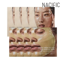 Nessific Collagen Gel Mask Green Tea Cica x4+Rice Pepta x4 / 네시픽 콜라겐 겔 마스크 그린티 시카 x4매+라이스 펩타 x4매
