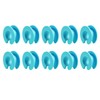 Meiliyizu 10pcs Silicone Clothes Hanger Fixed Hook Windproof Hanger Spacer