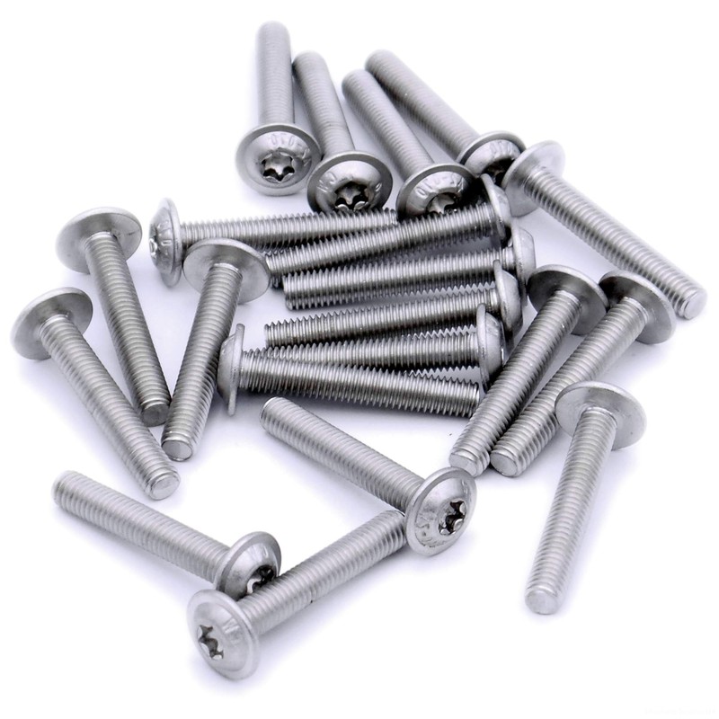 M3 (3mm x 20mm) Flanged TX Socket Button Machine Screw