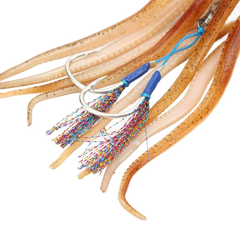 Cuque Octopus Jig, Octopus Bait, Soft Artificial Fishing Lure with