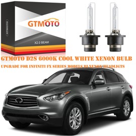 GTMOTO para 2006 2007 2008 2009 2010 2011 2012 2013 Infiniti M35 M37 M45 M56 JX35 Faros delanteros D2S xenón HID Focos, 6000K blanco brillante frío OEM 35W Bi-xenón D2 reemplazo de SC1, reemplazo de