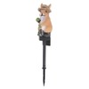 Solar Garden Light Bunny Statue Plastic IP65 Waterproof All Weather