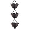 Monarch Rain Chains Aluminum Lotus Black Rain Chains for Gutters