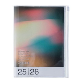 MARK'S 2025/26 Taschenkalender, A5 Gradient // Black: Von September 2025 bis Dezember 2026