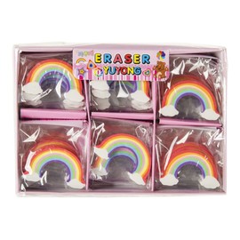 12 x Rainbow Erasers Party Bags Children's Birthday Party Bags Radirgummi Rainbow Eraser STUWU