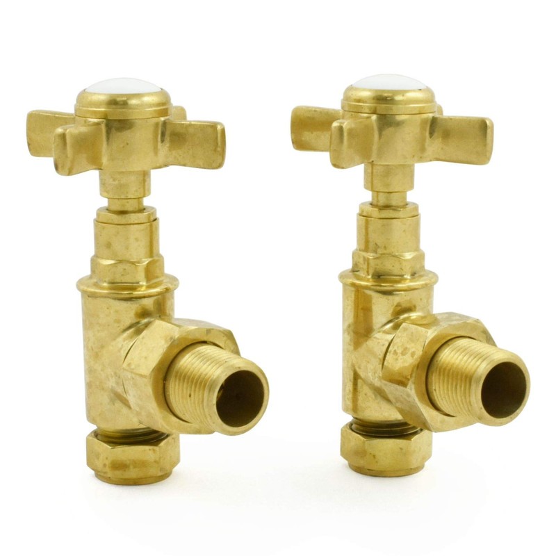 Hot Flow | Bayou Cross-Head Traditional Manual Radiator Valves (Pair)