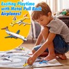 Pull Back Aeroplane Toys 2 Pack - Durable Die-Cast Metal