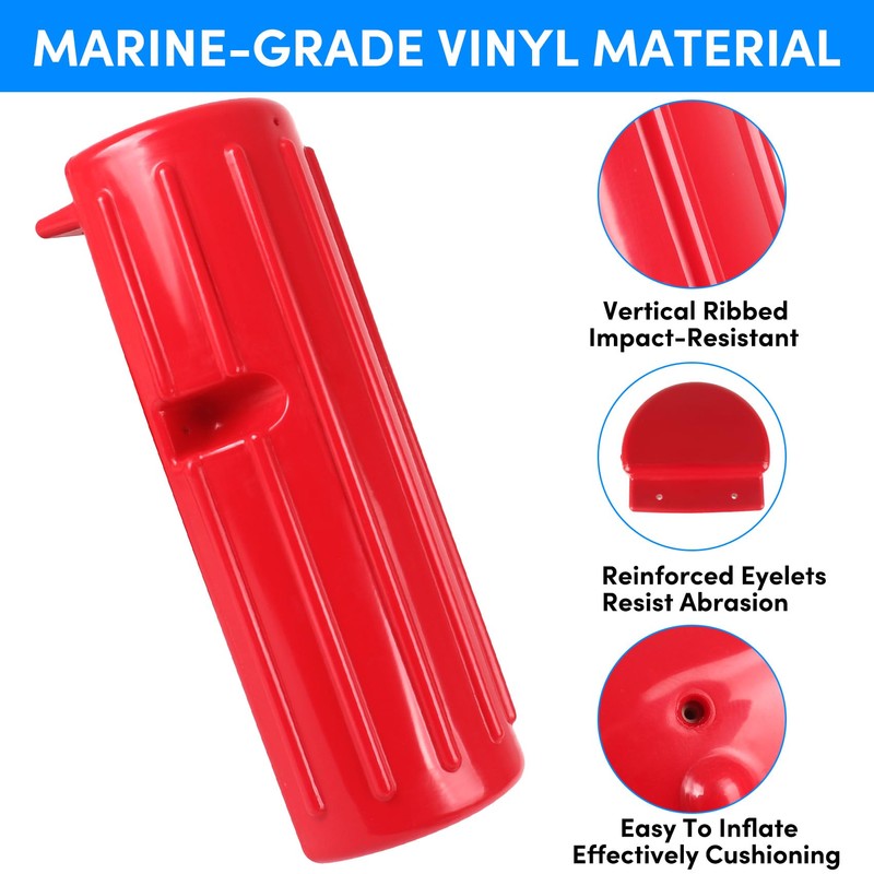 ORLANG 2Pack Dock Bumper Fender, Inflatable Dock Protection for Edging,