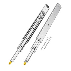 VEVOR Heavy Duty Drawer Slides, 1 Pair 30inch Locking Drawer Slides, 500lbs Load Capacity, Side Mount Ball Bearing Drawer Glides, Full Extension Industrial Locking Rail