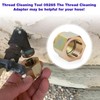 JIOTAR 05265 Thread Cleaner Adapter Tool for Any Common Household