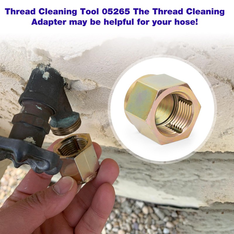 JIOTAR 05265 Thread Cleaner Adapter Tool for Any Common Household