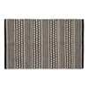 DII Woven Rugs Collection Hand-Loomed, 2x3', Black Dobby Stripe