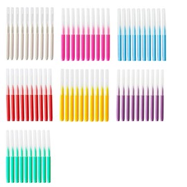 koouood Braces Brush,Interdental Brush Toothpick, Dental Tooth Flossing Head, Oral Dental Hygiene Flosser,Toothpick Cleaners, Tooth Cleaning Tools(7Colors,70pcs)