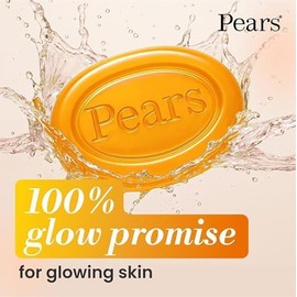 Pears Pure & Gentle Transparent Soap Bar 3 Pack (125g Each) – Natural Oils, Mint Extracts & Lemon Flower Extracts